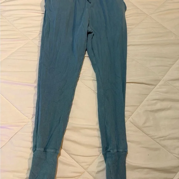 Gymshark Teal Ribbed Joggers - Picture 1 of 5